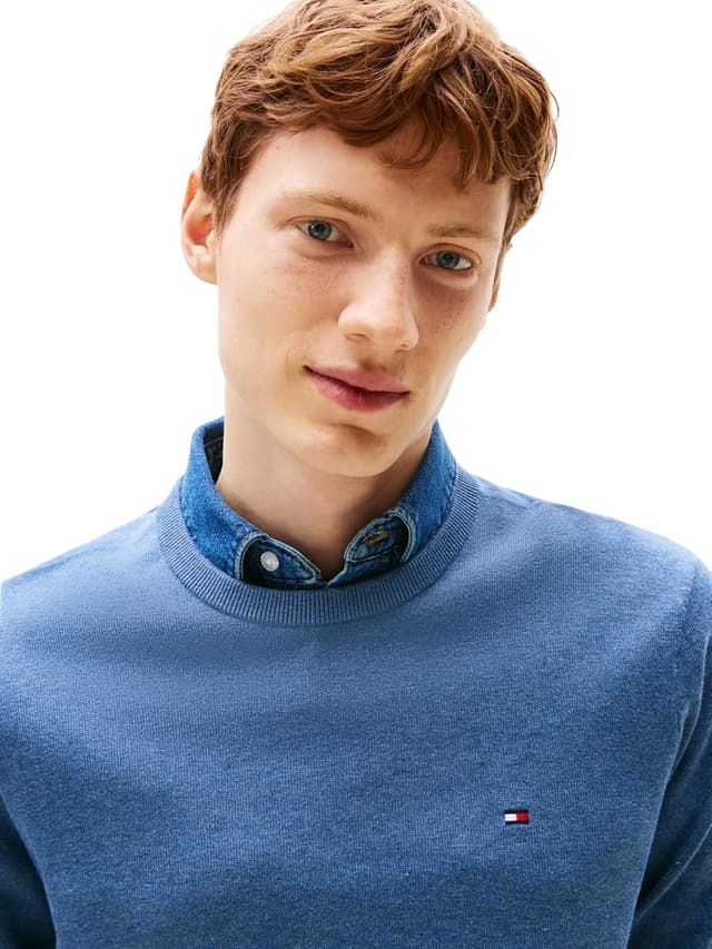 Detalle de Tommy Hilfiger Pullover Essential Cotton Rundhals