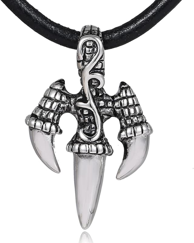 Thumbnail 3 de DonDon Collar cuero 50 cm con colgante acero