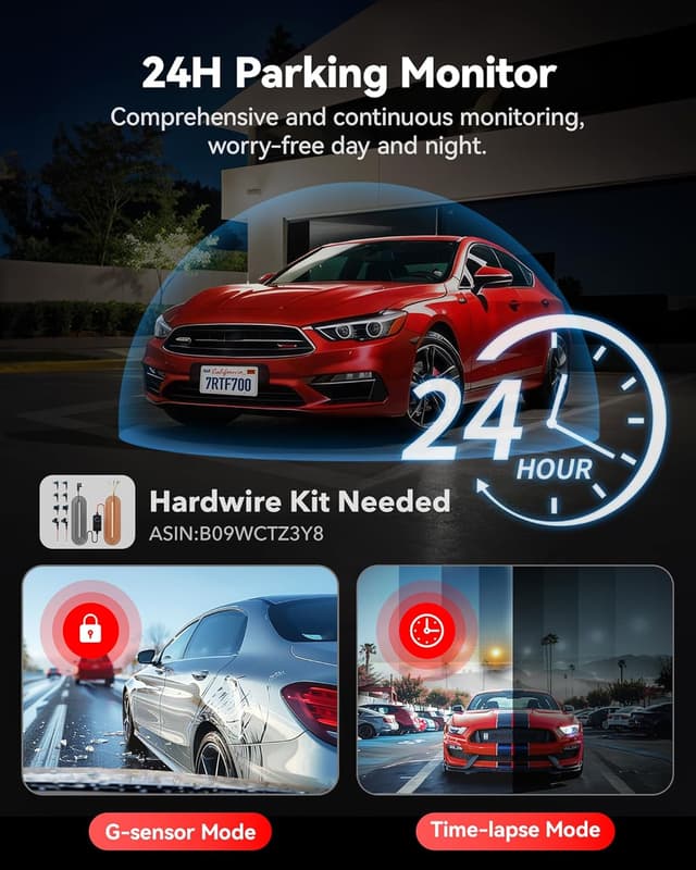 Detalle 1 de REDTIGER F7N Pro 4K Dual Dash Cam