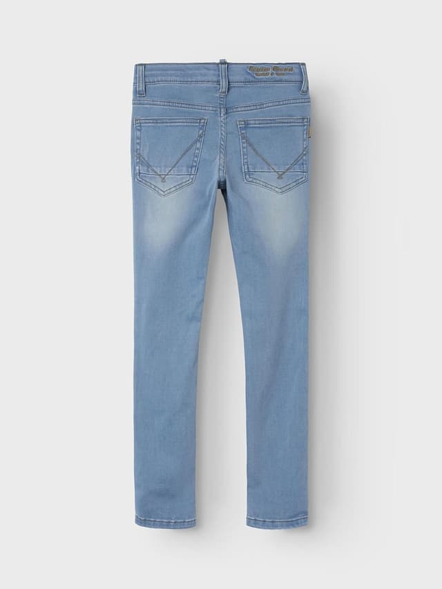 Detalle de Jeans garçon Name It Nkmtheo Denim extensible – coupe extra slim