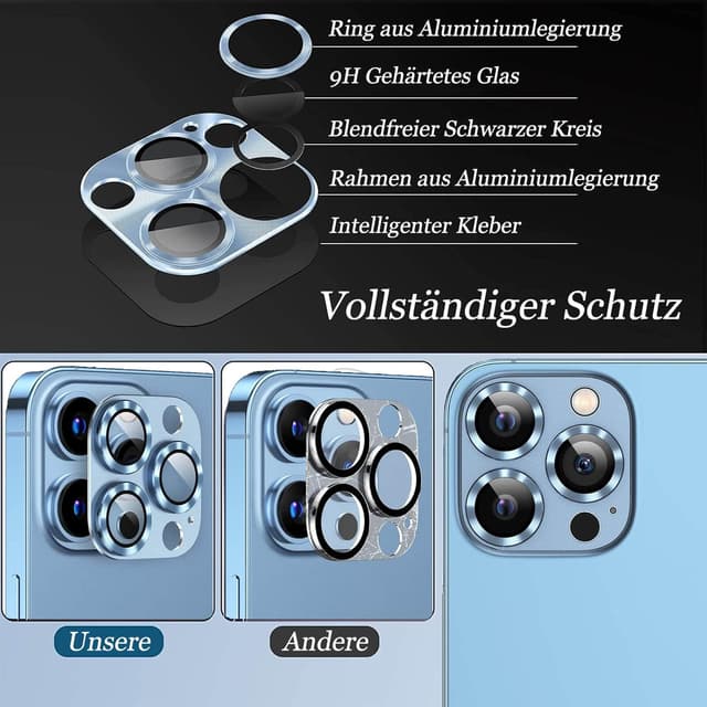 Detalle de Kameraschutz 2 Stück iPhone 14 Pro