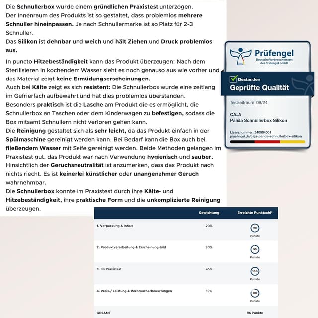 Thumbnail 3 de CAJA Schnullerbox 2er Set Panda 2–3 Stück