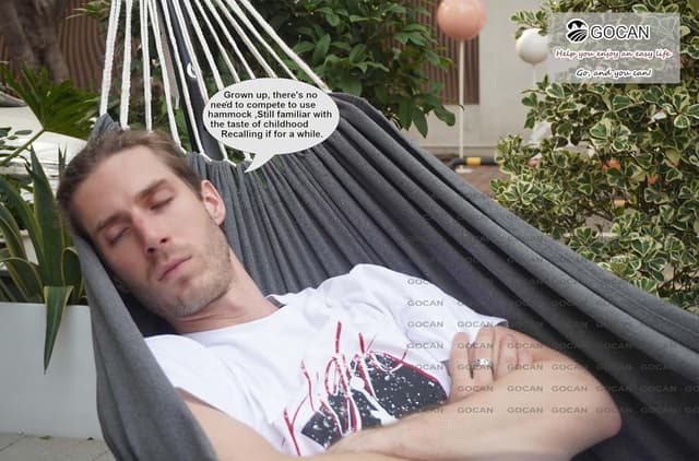 Detalle 1 de GOCAN Hängematte Outdoor für 2 Personen 300 kg