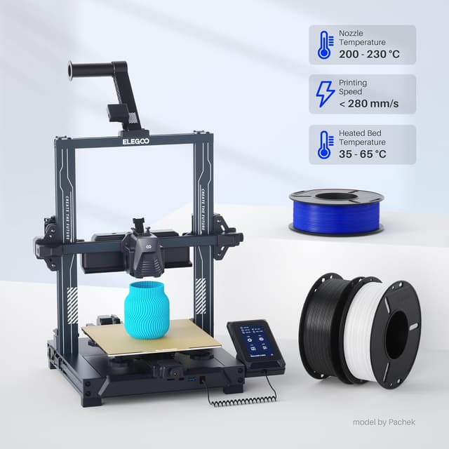 Detalle de ELEGOO 250g PLA Plus Filament Bundle (1.75mm) – 8 Colours with ±0.02mm accuracy