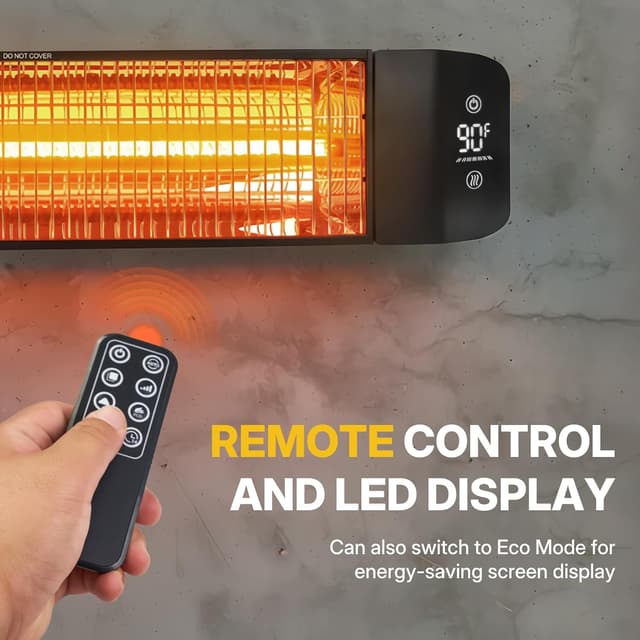 Thumbnail 5 de Electric Outdoor Heater 1500W Patio Heater