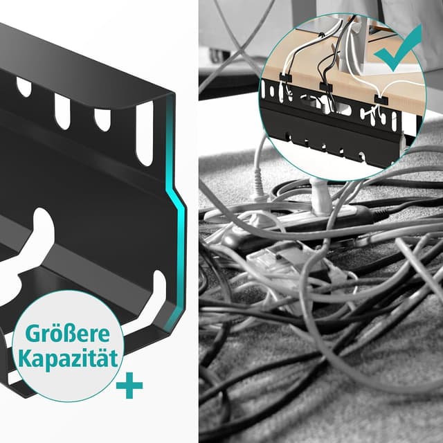 Thumbnail 4 de 2TLG Kabelkanal 43 cm Schreibtisch 🔌