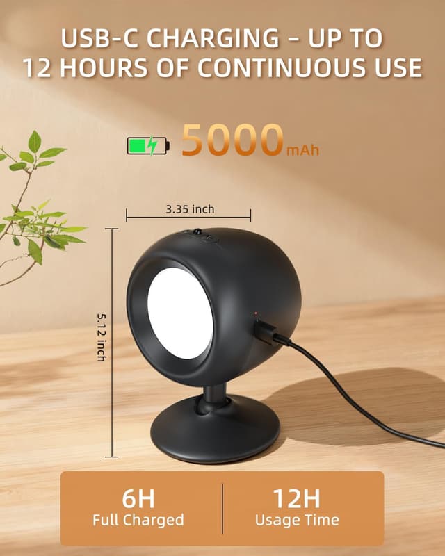 Detalle de Rechargeable LED Up and Down Wall Lights 2 Pack