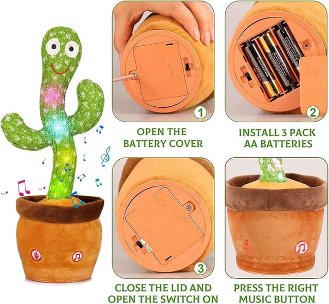 Thumbnail 3 de Edencomer Sprechender Tanzender Kaktus