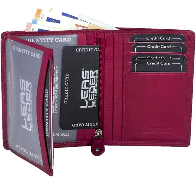 Thumbnail 2 de LEAS Portadocumenti Vera Pelle Rosso, 1 pezzo