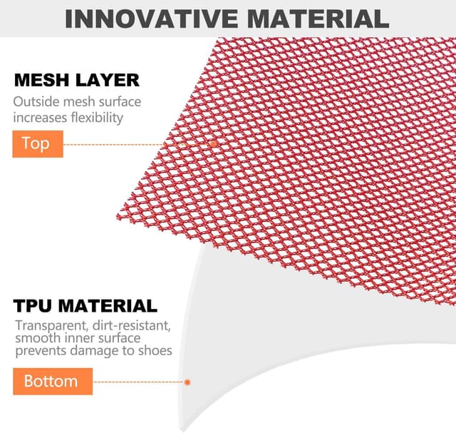 Detalle de Prezon Sac à Chaussures de Voyage en Maille TPU imperméable avec fermeture éclair YKK
