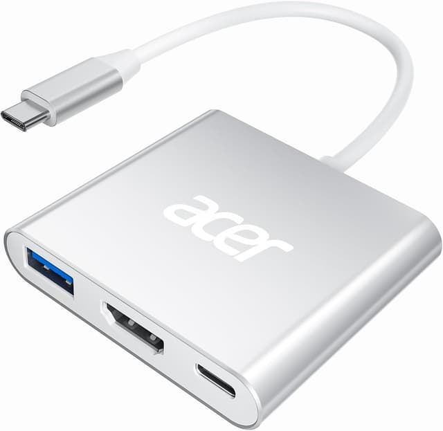 Detalle de acer USB C to HDMI Adapter 4K with 100W PD and USB 3.0 ๐
