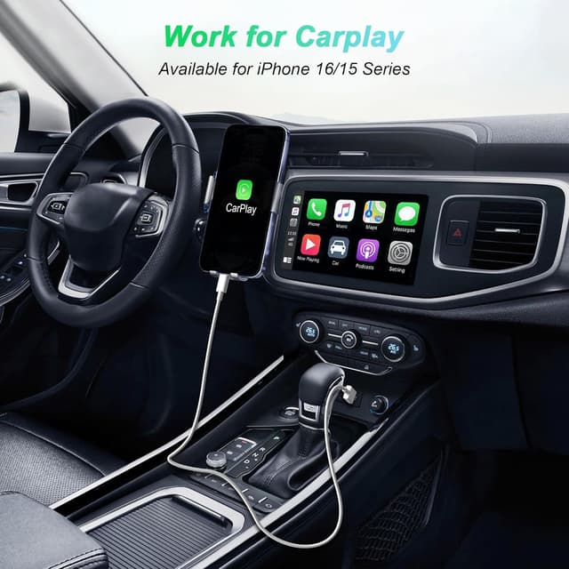 Thumbnail 1 de Car Carplay Cable USB-A to USB-C 3ft for iPhone