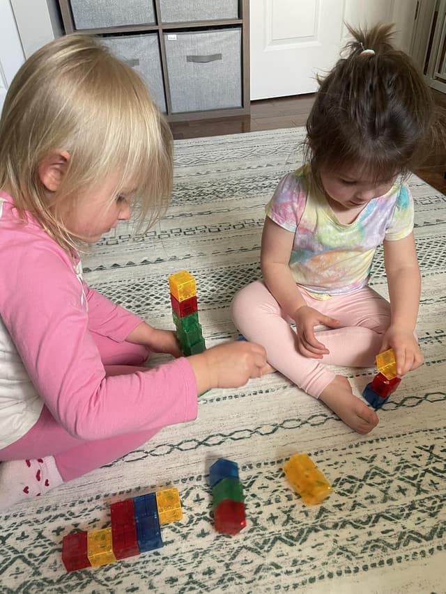 Detalle de Crayola Bold Magnetic PIP Cubes Mini Magnetic Blocks Playset (27-Piece Set) for Ages 3+