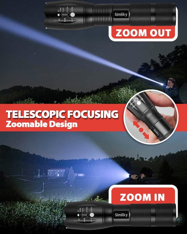 Detalle de SIMILKY 3Pack Torches 1200 Lumen