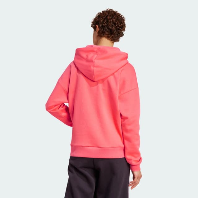 Detalle 2 de Adidas Sudadera Essentials Small Logo Feel Cozy Rosa