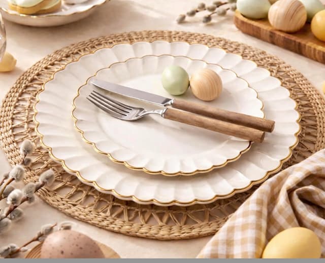 Thumbnail 2 de By Madee Heavyweight Ivory Plates