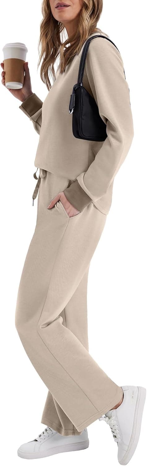 Detalle 2 de WIHOLL Women’s 2-Piece Lounge Set (Sweatsuit Tracksuit) for Travel & Everyday Comfort