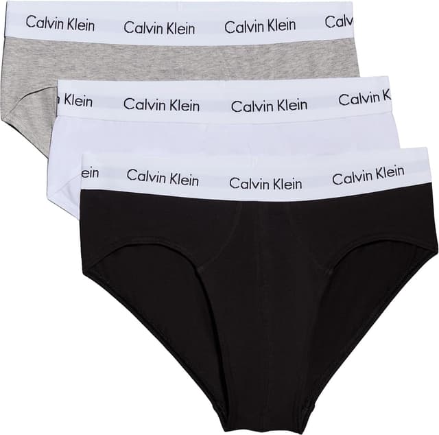 Detalle de Calvin Klein Pack 3 Calzoncillos Hip Brief Algodón