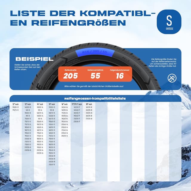 Thumbnail 3 de SOTISI Winterreifen Schneeketten S 2er Set