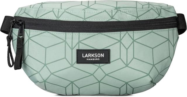 Detalle de Larkson Marsupio Finn verde PET riciclato, cintura/borsa a tracolla da viaggio e sport
