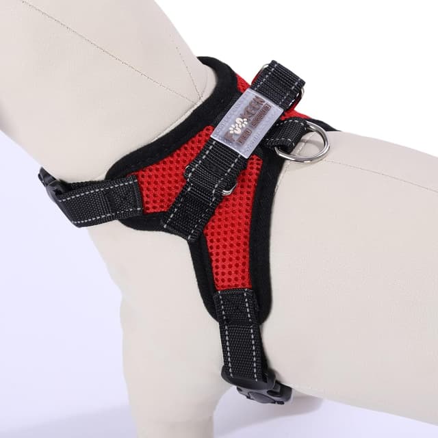 Detalle 2 de Dog harness no pull mesh vest XS red