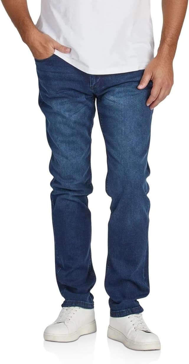 Thumbnail 6 de DENIMFY Herren Jeans Stretch Straight Fit DFMiro – Baumwoll-Denim in Blau/Schwarz/Grau, Größen 30–44