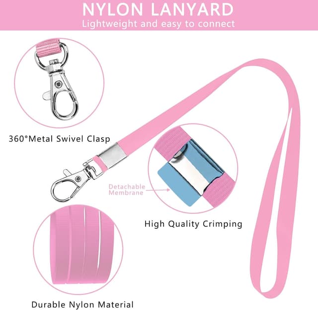 Detalle 2 de XHDA Pink lanyards set with 45 cm