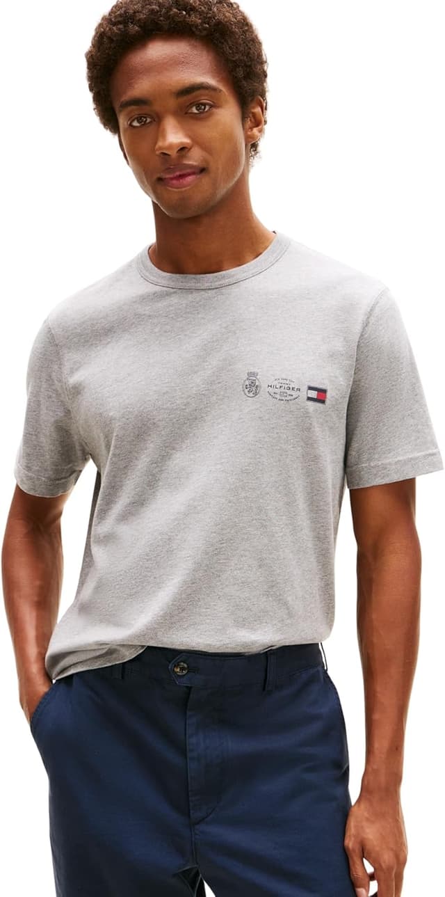Imagen de Tommy Hilfiger T-Shirt Small Crest Outline en coton 100% régénératif en OfertitasTOP