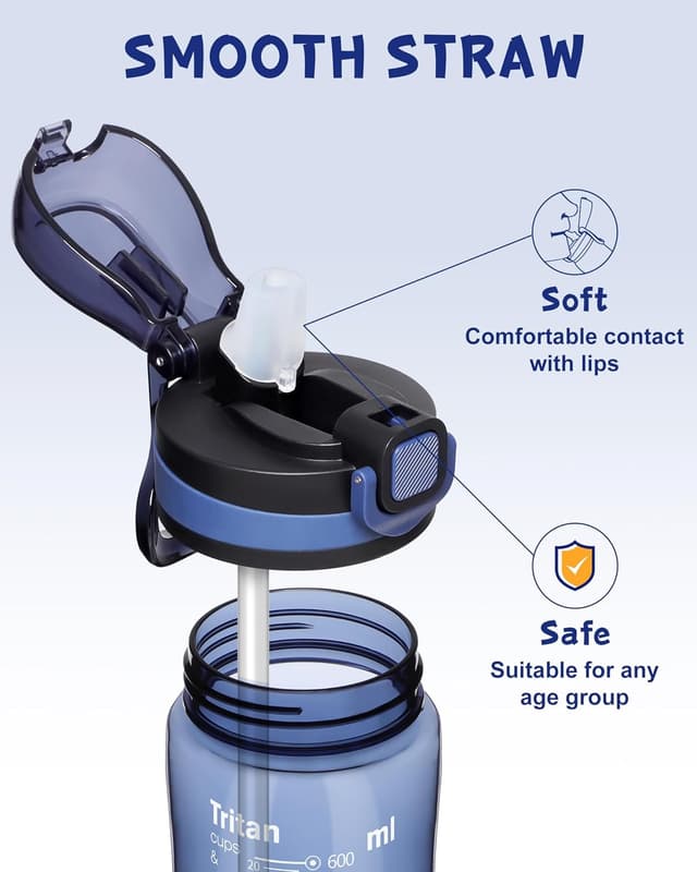 Detalle 2 de Opard leak proof straw bottle 700 ml