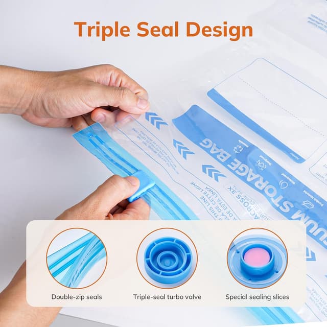 Detalle de Vacuum Compression Storage Bags 15 Pack