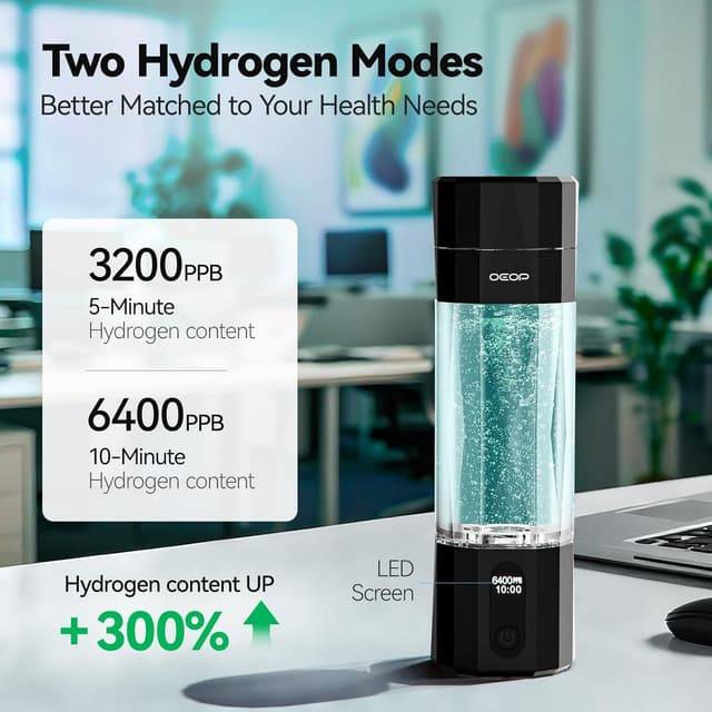 Thumbnail 1 de OEOP Upgrade Hydrogen Water Bottle 6400PPB 🥤