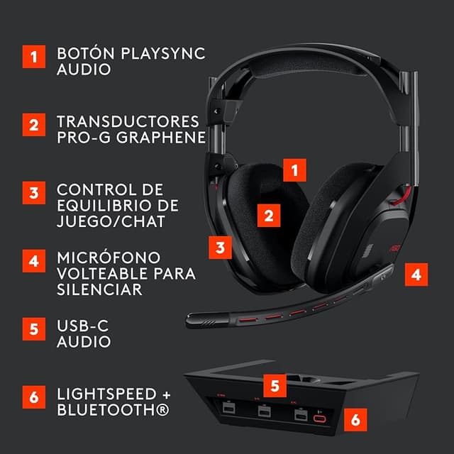 Thumbnail 5 de Logitech G Astro A50 LIGHTSPEED Auriculares inalámbricos Gen 5