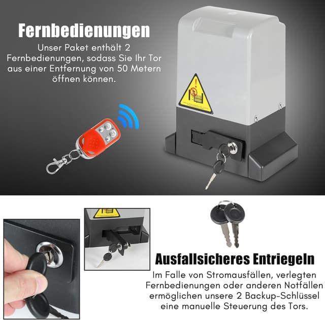 Thumbnail 4 de Fiqops 550W motor puerta corredera 1200KG