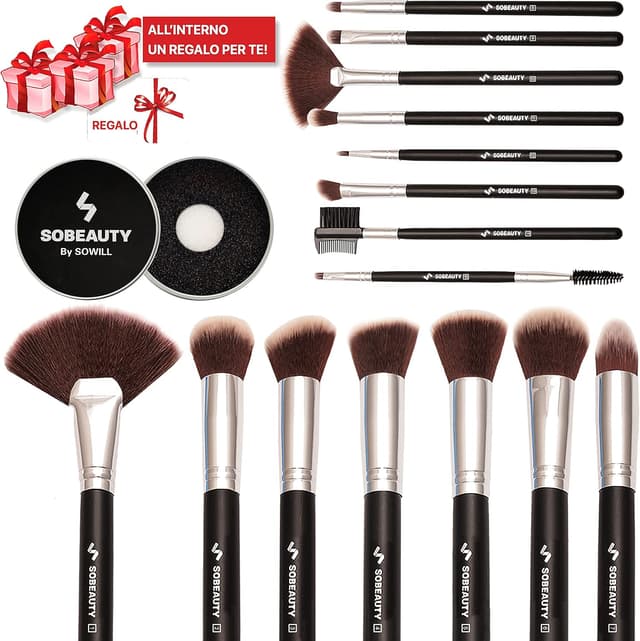 Thumbnail 1 de SOBEAUTY set 15 pennelli trucco vegani 🎨