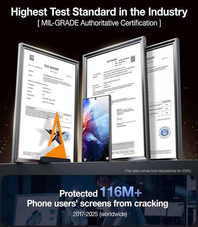 Detalle 2 de UltraGlass Unbreak Top 9H+ for Galaxy S24 Ultra