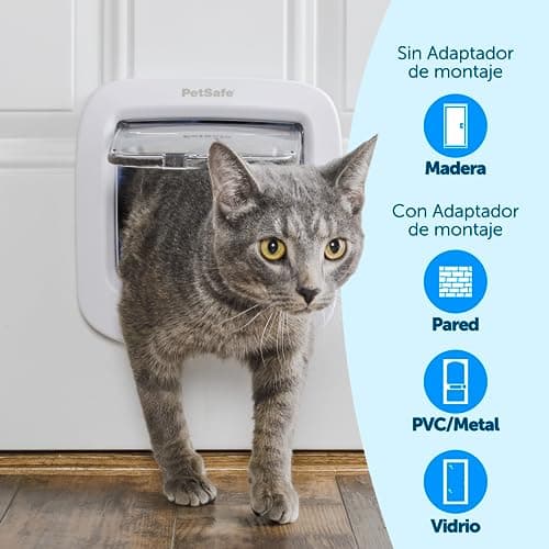 Thumbnail 4 de PetSafe Gatera con microchip para gatos, RFID de 4 posiciones de cierre