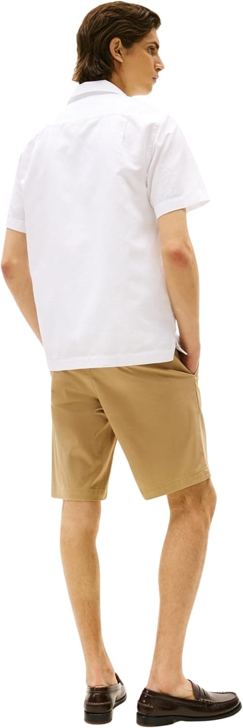 Thumbnail 1 de Tommy Hilfiger men short-sleeve shirt with semi-spread collar in organic cotton & linen