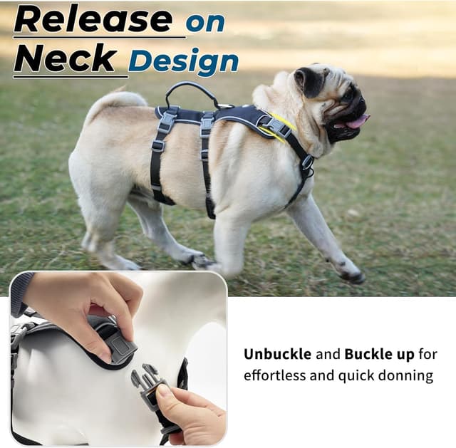 Thumbnail 4 de Wuffley Escape Proof Dog Harness and Leash Set
