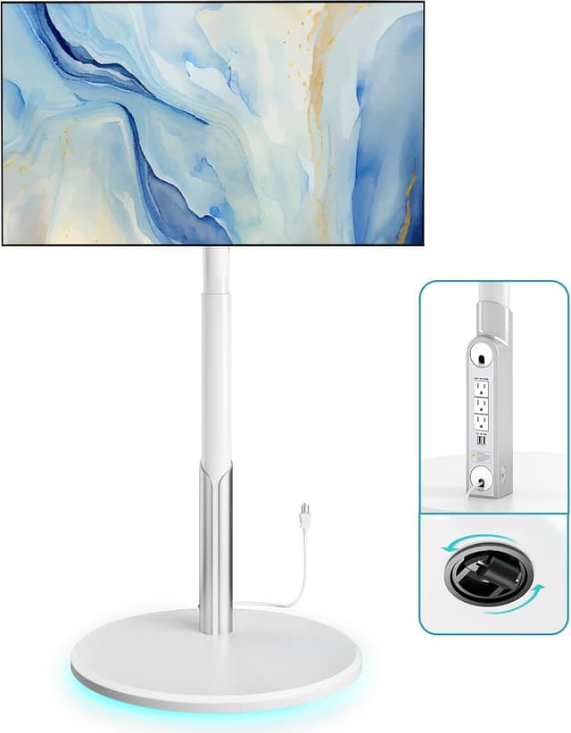 Detalle de LLDEPLL Floor Mobile TV Stand 65" TV Cart