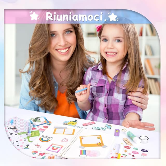 Thumbnail 5 de Herenear Kit scrapbooking 92 pezzi per journaling creativo 🎨