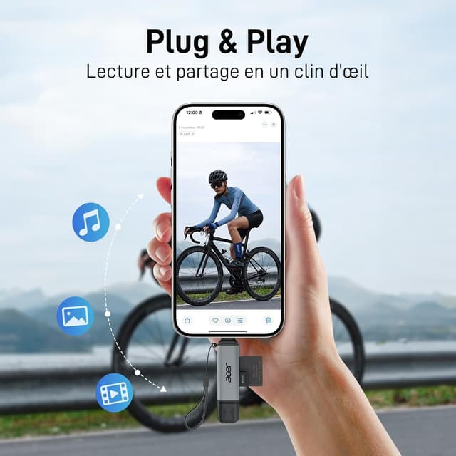 Thumbnail 4 de Acer Lecteur de carte SD 3.0 pour SD/Micro SD