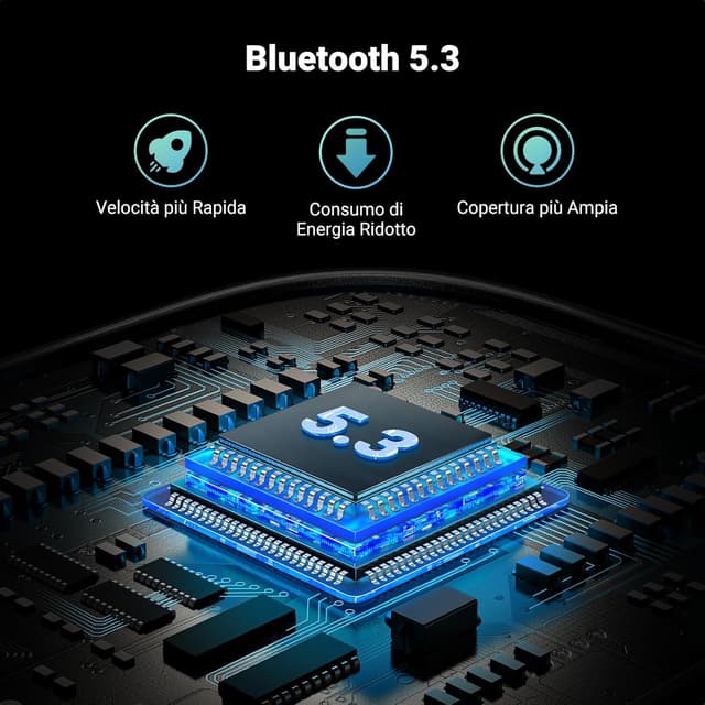 Detalle de UGREEN adattatore Bluetooth 5.3 2 in 1 aptX trasmettitore e ricevitore con microfono per auto, TV e cuffie