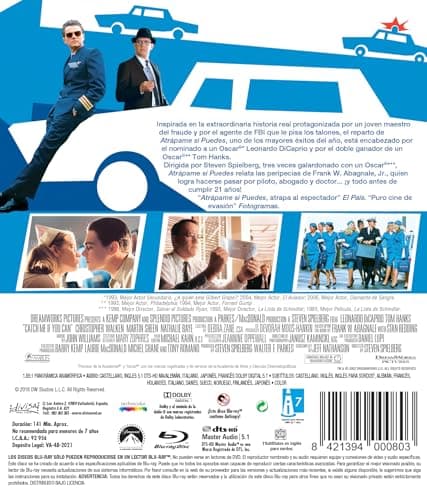 Detalle 2 de Atrapame Si Puedes (Catch Me If You Can) Blu-ray 📀