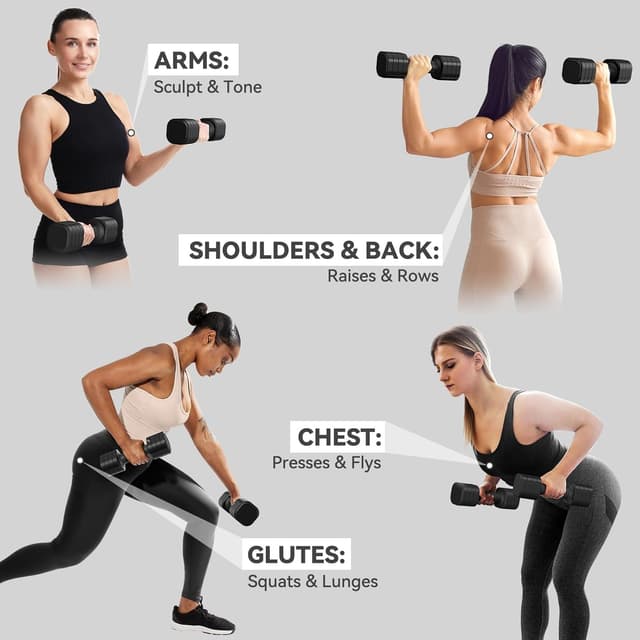 Thumbnail 5 de Sportneer Verstellbare Hanteln Frauen Set – 2er Kurzhantel-Set