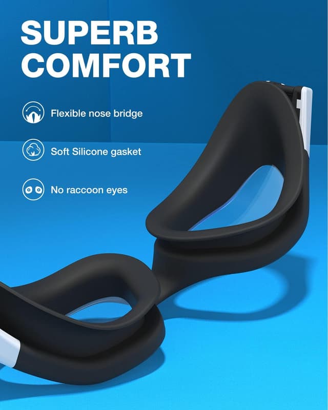 Detalle de ZIONOR G1 polarisierte Schwimmbrille (beschlagfrei) für Unisex & Erwachsene