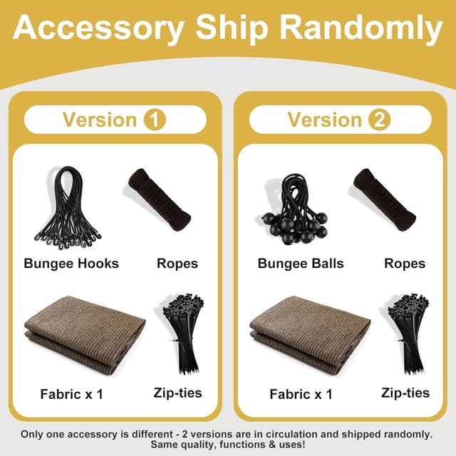 Detalle 2 de Shade&Beyond 90% Sun Shade Cloth with Grommets (8' x 12') Pergola Shade Cover Canopy, Mocha