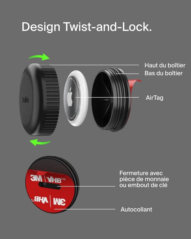 Thumbnail 2 de Belkin Anneau de Protection étanche AirTag IPX8