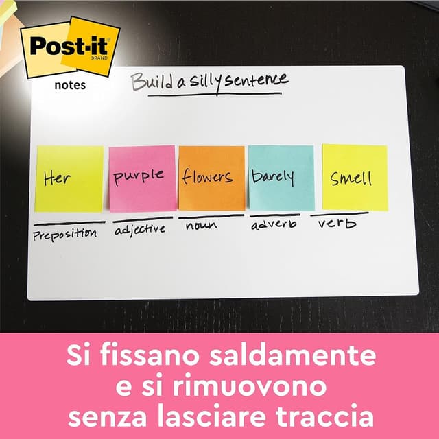 Detalle 2 de Post-It Poptimistic 12 blocchetti 100 fogli 38x51 mm