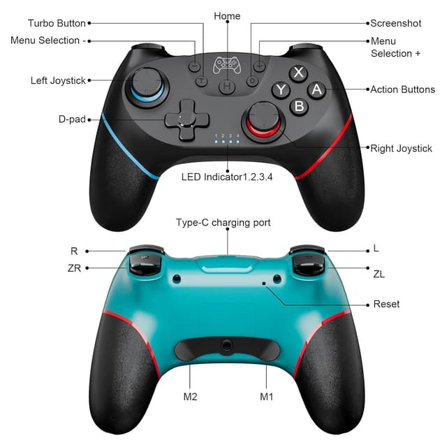 Detalle 2 de ETPARK Switch Pro Controller 550 mAh