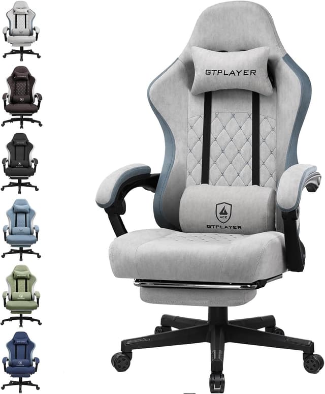 Detalle de GTPLAYER sedia gaming ergonomica, 150 kg